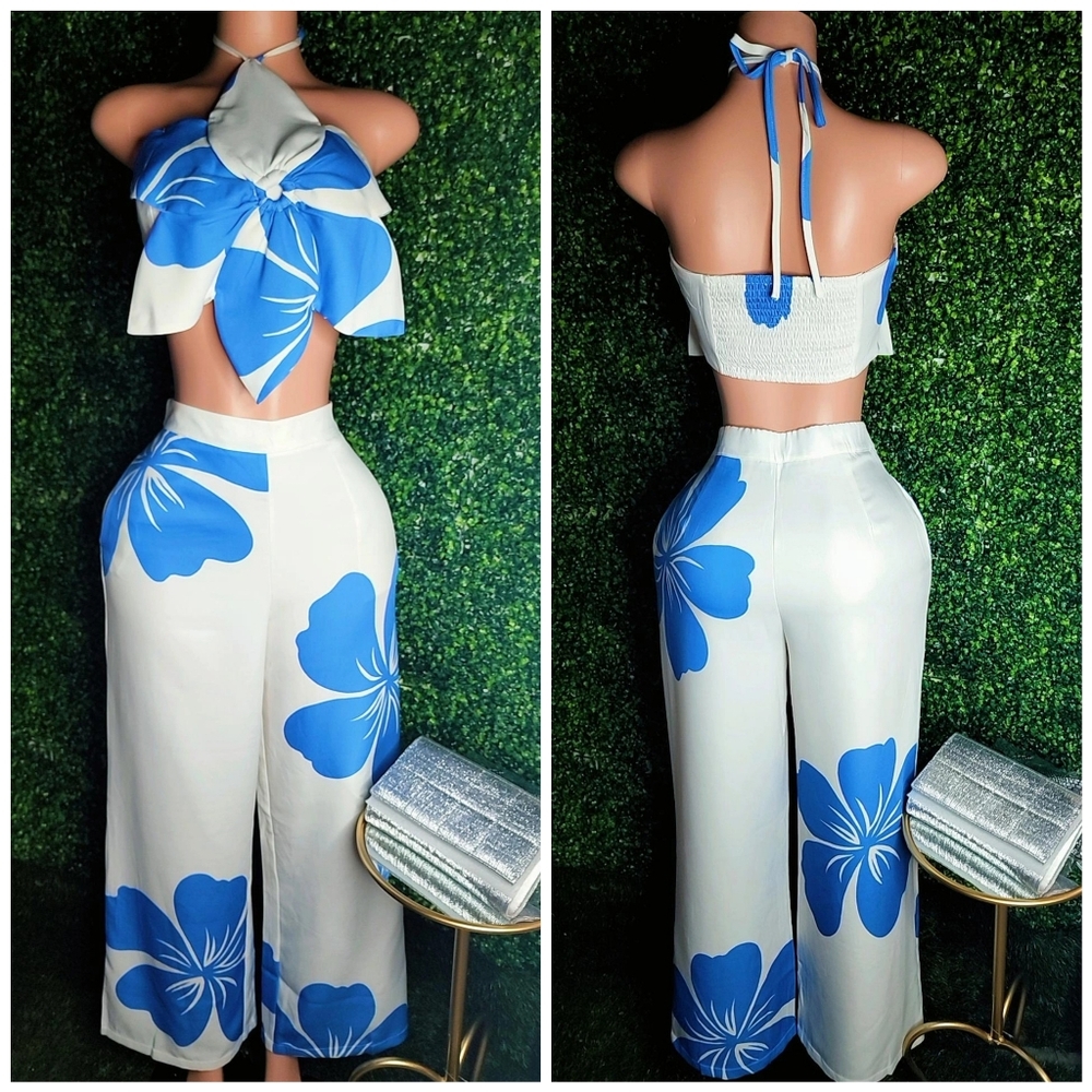 Ailani Two-piece Set- Blue